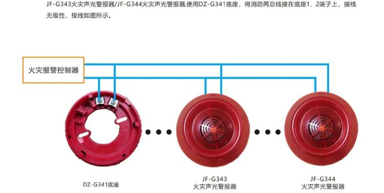 久远火灾声光警报器接线图