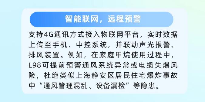 依爱消防JT-EI-L98型家用可燃气体探测器产品特点