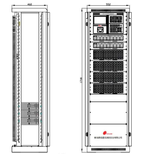 JB-KR-TS3200G可燃气体报警控制器外形尺寸